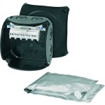 Hensel WP 0202 B Kabelabzweigkasten 1,5-2,5 qmm, 3phasig, 4 qmm 1phasig, 5polig, schwarz 