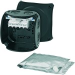 Hensel WP 0402 B Kabelabzweigkasten 1,5-2,5 qmm, 3phasig, 4 qmm 1phasig, 5polig, schwarz 