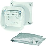 Hensel WP 0404 G Kabelabzweigkasten 1,5-4 qmm, 3phasig, 6 qmm 1phasig, 5polig, grau 