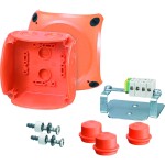 Hensel FK 0402 Kabelabzweigkasten mit Funktionserhalt, 1,5 und 2,5 qmm, 5polig, Thermoplast 