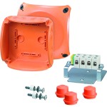 Hensel FK 0606 Kabelabzweigkasten mit Funktionserhalt, 1,5-6 qmm, 5polig, Thermoplast 