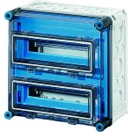 Hensel Mi 1222 Mi-Automatengehäuse, 24 Teilungseinheiten, mit 2 Klappdeckeln 