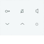 ELCOM REA111Y Innenstat. Audio 2D polarweiß matt TOUCH 
