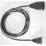 BACHMANN 233.186 Euro-Verlängerung 230V/2,5A, schwarz, 5 m 