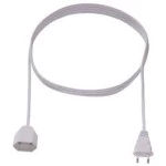 BACHMANN 233.284 Euro-Verlängerung 230V/2,5A, weiß, 2 m 