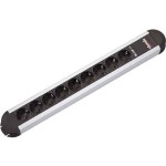 BACHMANN 331.011 PRIMO Steckdosenleiste 9x Schutzkontakt, Aluminium, 1,75 m 