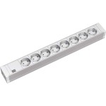 BACHMANN 333.601 19'' PVC 8x Schutzkontakt-Steckdosenleiste, 2,0m Schutzkontaktstecker 