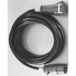 BACHMANN 344.170 Extension 5G1,5mm² schwarz, H07RN-F CEE 16A rot 400V, 5 m 