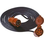 BACHMANN 347.172 Extension 5G2,5mm² schwarz, H07RN-F CEE 16A rot 400V, 25 m 