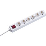 BACHMANN 381.144S SELLY Steckdosenleiste 6x Schutzkontakt, Schalter, schwarz, 1,5 m 