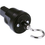 BACHMANN 740.004 Endstück für Illu-Leitung, mit Aufhängehaken schwarz 