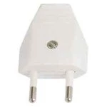 BACHMANN 900.003 Euroflachstecker 2,5A/250VAC, Montage, weiß 