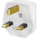 BACHMANN 910.276 Schutzkontaktstecker, England UK 13A / 250V weiß, 13A Fuse 