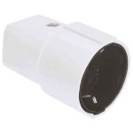 BACHMANN 912.170 Schutzkontaktkupplung, schwarz bruchfest montierbar 