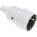 BACHMANN 912.971 Schutzkontaktkupplung, grau montierbar mit Knickschutztülle 