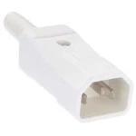 BACHMANN 915.971 Kaltgerätestecker Typ 749 70°C, grau 