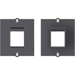 BACHMANN 917.001 Custom Modul Rahmen 1x Keystone, schwarz 