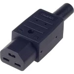 BACHMANN 918.171 Kaltgerätekupplung IEC320 C21 16A/250VAC 155°, Schraubanschluß, schwarz 