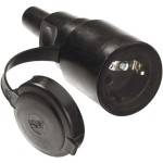 BACHMANN 919.177 Vollgummikupplung schwarz, mit Deckel IP 44 