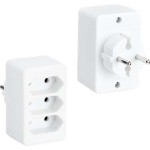 BACHMANN 921.272 Multistecker 3xEuro, weiß 3x2,5A/230V 