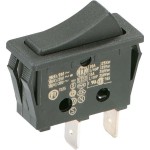 Bachmann 924.091 Einbau-Wippenschalter schwarz 16(8)A 250V 1-polig 