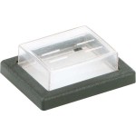 BACHMANN 924.118 PVC-Kappen und Rahmen, Serie 2 2, für 2polig, klar/s 