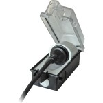 BACHMANN 924.349 Außensteckdose abschließbar, Serie 9015, 230V/16A, 1x SKS 