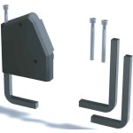 BACHMANN 930.180 Haltewinkel DESK für Tischplattenstärke 50 bis 80mm 