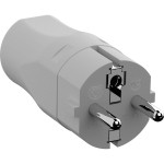 BACHMANN 960.301 Schutzkontaktstecker CEE 7/7 16A/250VAC, Montage, grau 