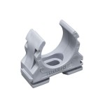 Fränkische clipfix 25 Kunststoff-Klemmschelle grau 22370025 100 Stück 