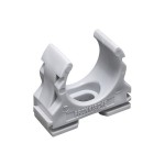 Fränkische clipfix-UV 50 grau Kunststoff-Klemmschelle grau 22573050, 25 Stück 