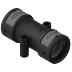 Fränkische ACPA-23B-SH ACPA-23B-SH schwarz Rohrverbinder mit Befestigungsmöglichk. 4891607900 6 Stück 