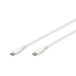 Digitus AK-300341-010-W USB-C Silikon Anschlusskabel, 1m, weiß 