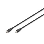 Digitus AK-300341-020-S USB-C Silikon Anschlusskabel, 2m, schwarz 