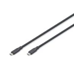 Digitus AK-300342-010-S USB Silikon Kabel, USB 10Gbps, 1m, schwarz 
