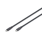 Digitus AK-300342-020-S USB Silikon Kabel, USB 5Gbps, 2m, schwarz 