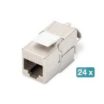 Digitus DN-91411-24 Modulares Patch Panel, 24-Port bestückt mit 24x DN-93615 
