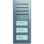 TCS ASX13003-0010 Audio Außenstation Serie ASX 3 Namenfeldtaster (zentriert) AP silber 