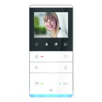 TCS IVW5110-0145 Video Innenstation zum Freisprechen Serie TASTA mit schwarzem Passepartout Aufputzmontage weiß 