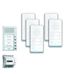 TCS PAAF051/001 audio:pack AP für 5 Wohneinheiten mit Außenstation PAK 5 Klingeltasten + 5x Freisprecher ISW5031 + Steuergerät BVS20 