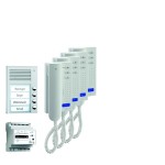 TCS PPA04-EN/02 audio:pack AP für 4 Wohneinheiten mit Außenstation PAK 4 Klingeltasten + 4x Türtelefon ISH3030 + Steuergerät BVS20 
