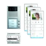 TCS PVC2330-0010 video:pack AP V2D für 3 Wohneinheiten mit Außenstation AVC 3 Klingeltasten + 3x Video Freisprecher IVW5211 + Steuergerät NVV1000 