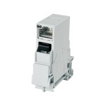 Telegärtner 100007437 STX Tragschienen-Verbinder RJ45 Kupplung Cat.6 