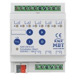 MDT AKK-0816.03 KNX Schaltaktor 8-fach, 4TE REG, 16 A, 230 V AC, Kompakt, 70 µF, 10 EVG 