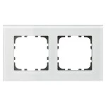 MDT BE-GTR2W.01 Glasrahmen 2-fach für 55 mm Programme, Weiß 