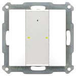 MDT BE-TA55P2.G1 KNX Taster 55 Plus 2-fach Reinweiß glänzend 