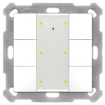 MDT BE-TA55P6.G2 KNX Taster Plus 55 6-fach, Reinweiß glänzend 