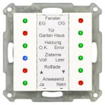 MDT SCN-LED55.01 KNX LED Anzeige 55, Reinweiß glänzend 