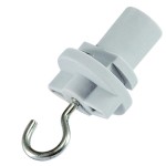 Dotlux 3914-W Befestigungshaken weiss für 3 Phasen-Schiene max. 10 kg 