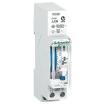 Schneider Electric 15336 Zeitschaltuhr mech. IH24h 1c ARM, 1 TE, 24 Std., 1 Kanal, 100 Std. Reserve 